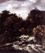 Jacob Isaacksz. van Ruisdael Norwegian Landscape with Waterfall oil painting